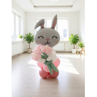 Фигура из шаров, зайка из шаров